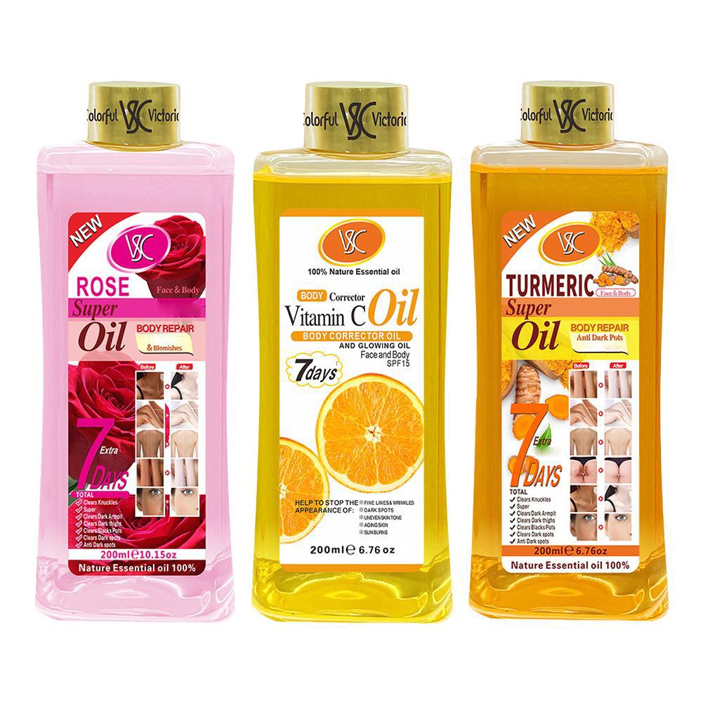 Vitamin C Serum - Lichaamsmassageolie Kurkuma Essentiële Olie/Roos/Vitamine C Diep