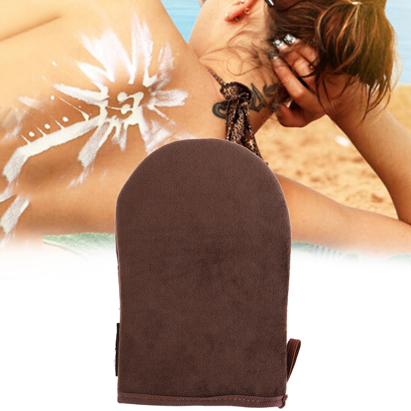 Body Lotion - Bruine herbruikbare applicator bruiningshandschoenen crème lotion