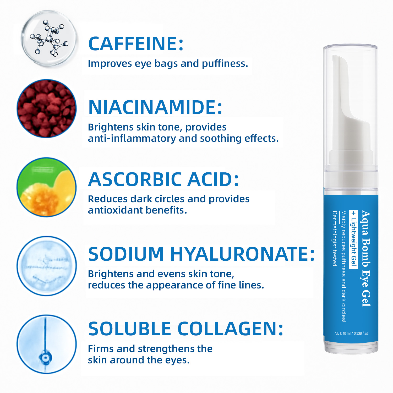 Aqua Cooling Ooggel Cafeïne &  - Vitamin C Serum recensie en prijs